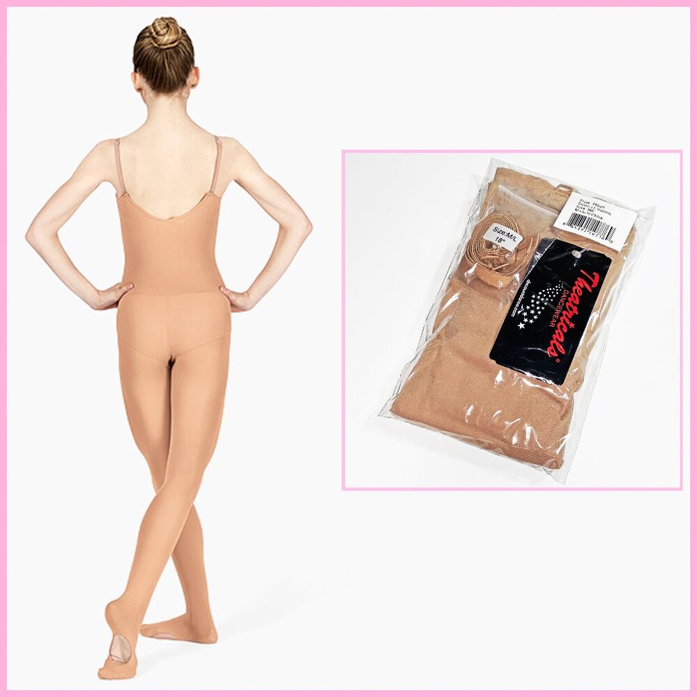 THEATRICALS DANCEWEAR LIGHT TAN M/L SEAMLESS BALLET BODY TIGHT